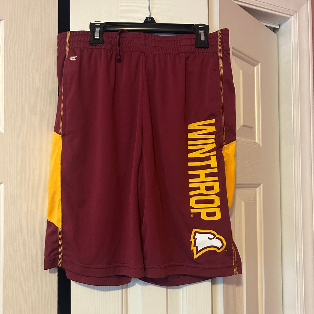 Colosseum Maroon and Gold Athletic Shorts